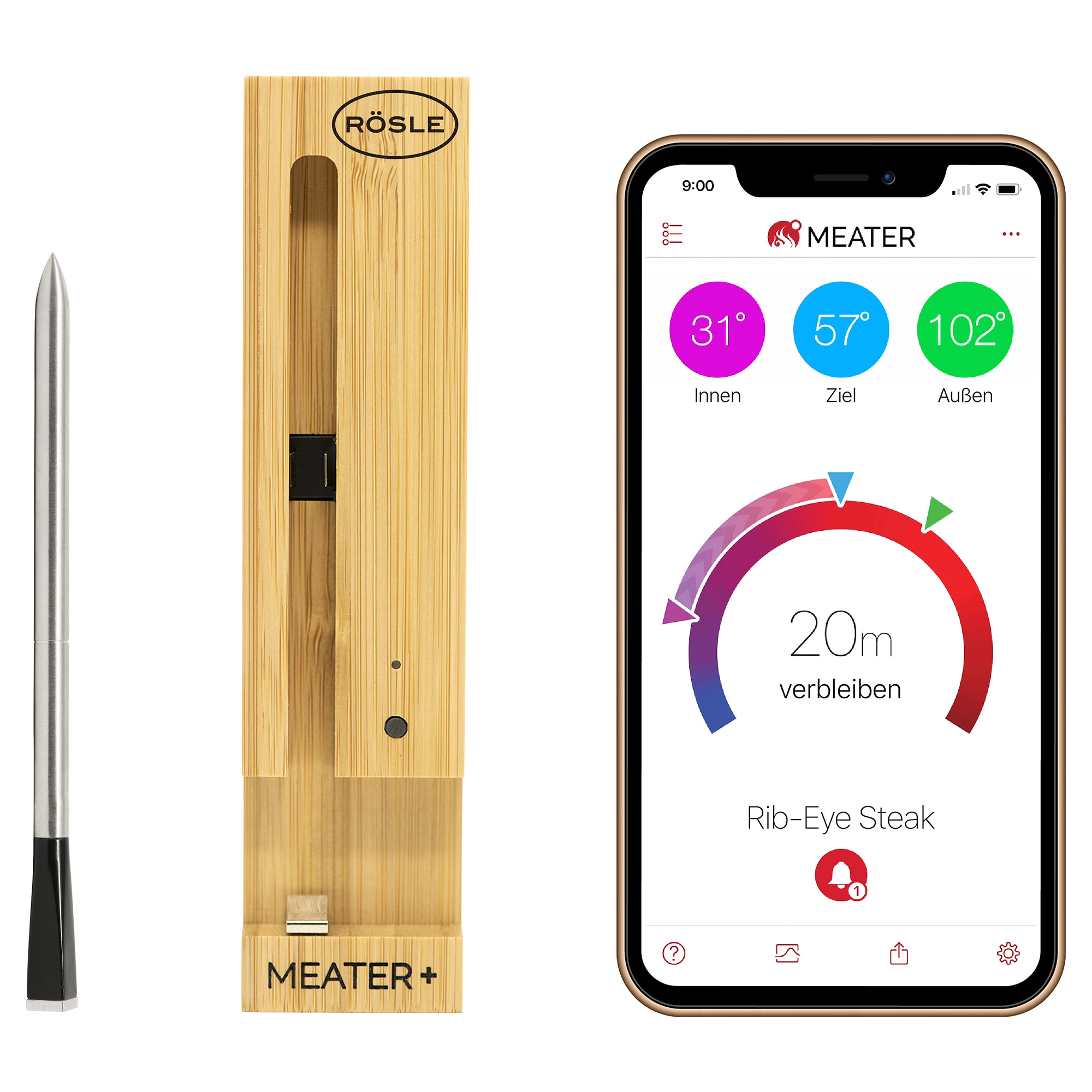 Thermometer MEATER Plus mit Repeater