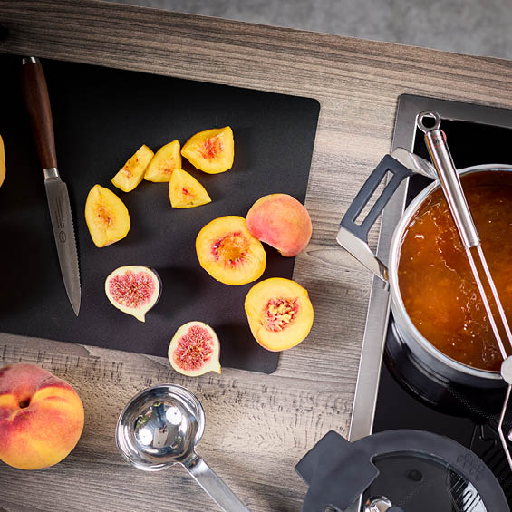 Pfirsich-Feigen-Marmelade im Kochtopf Silence Pro 24 cm