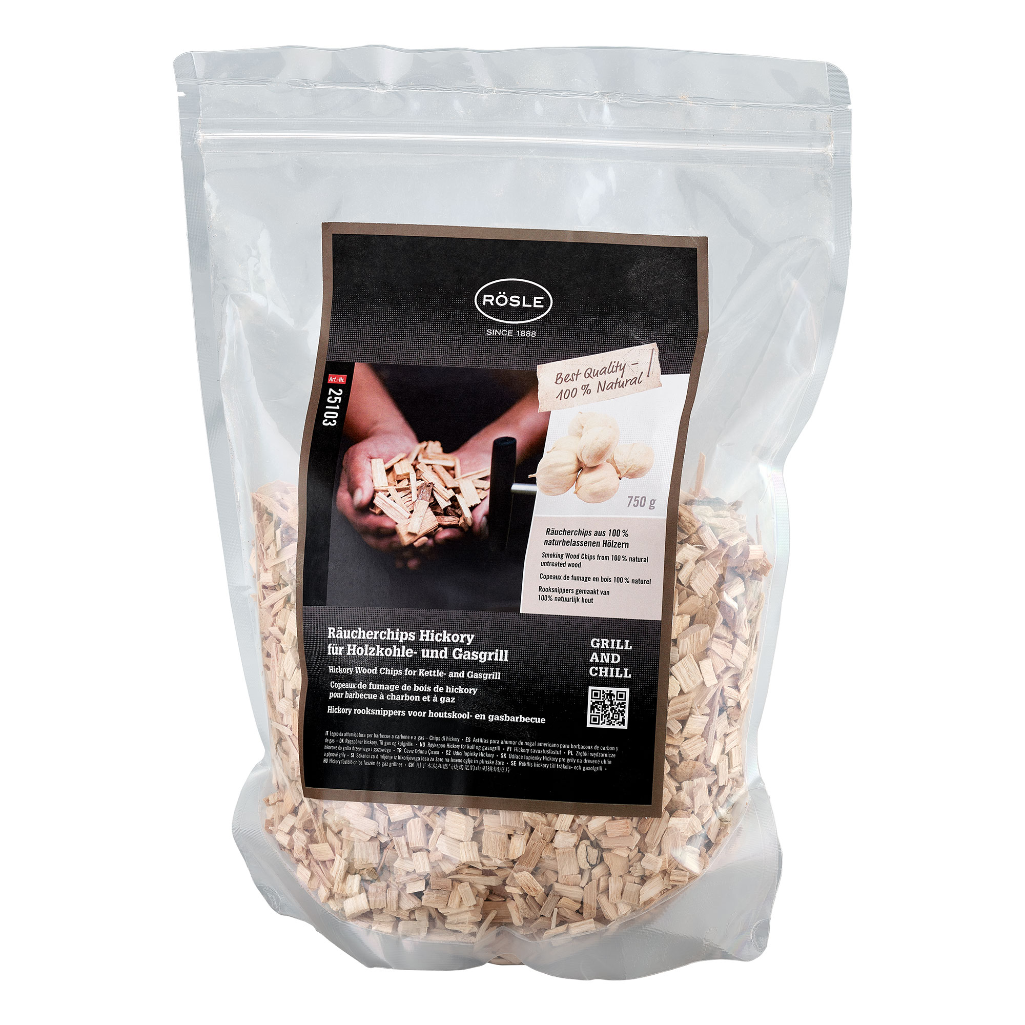 Räucherchips Hickory 750 g