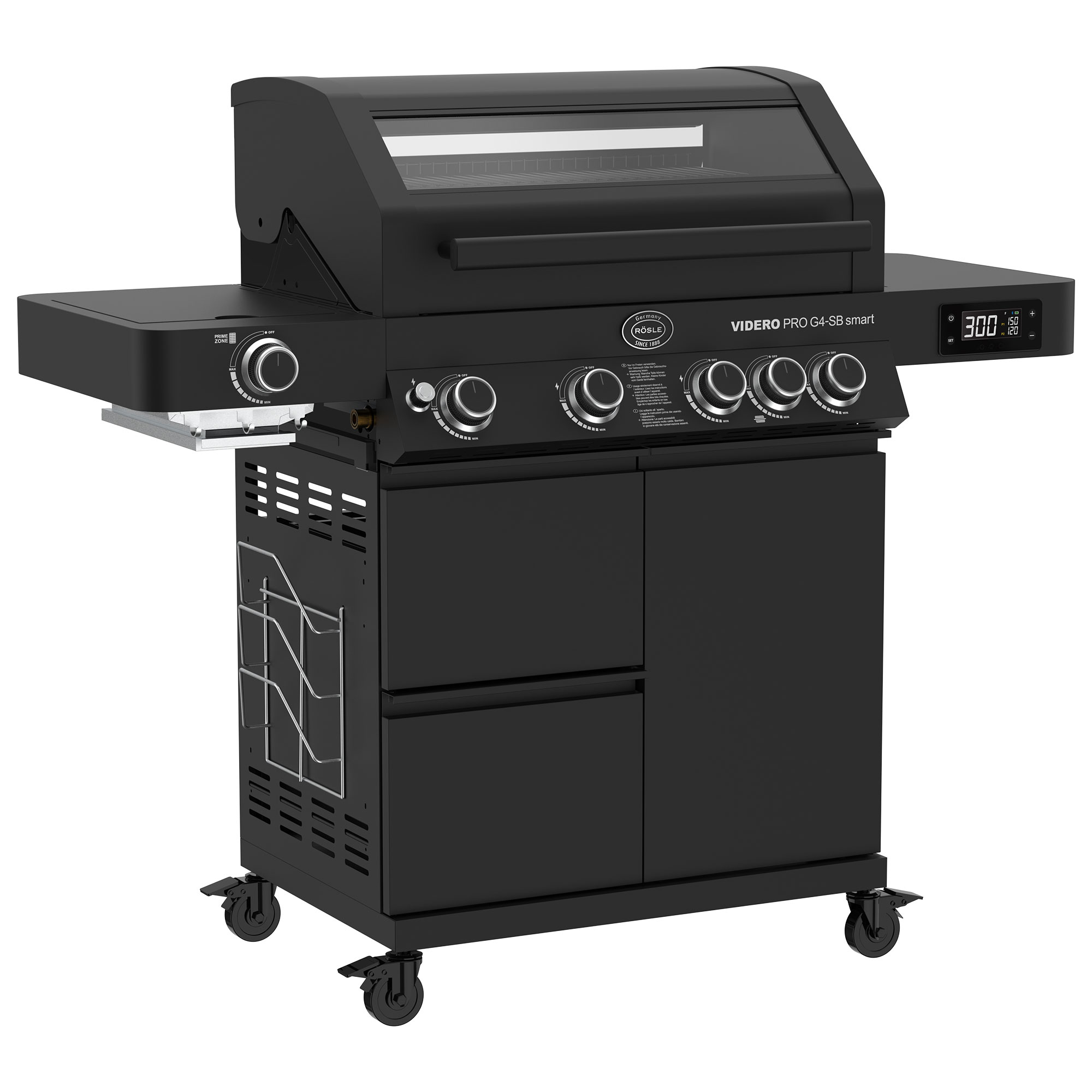 Gasgrill VIDERO PRO G4-SB smart Vario+ 50mbar