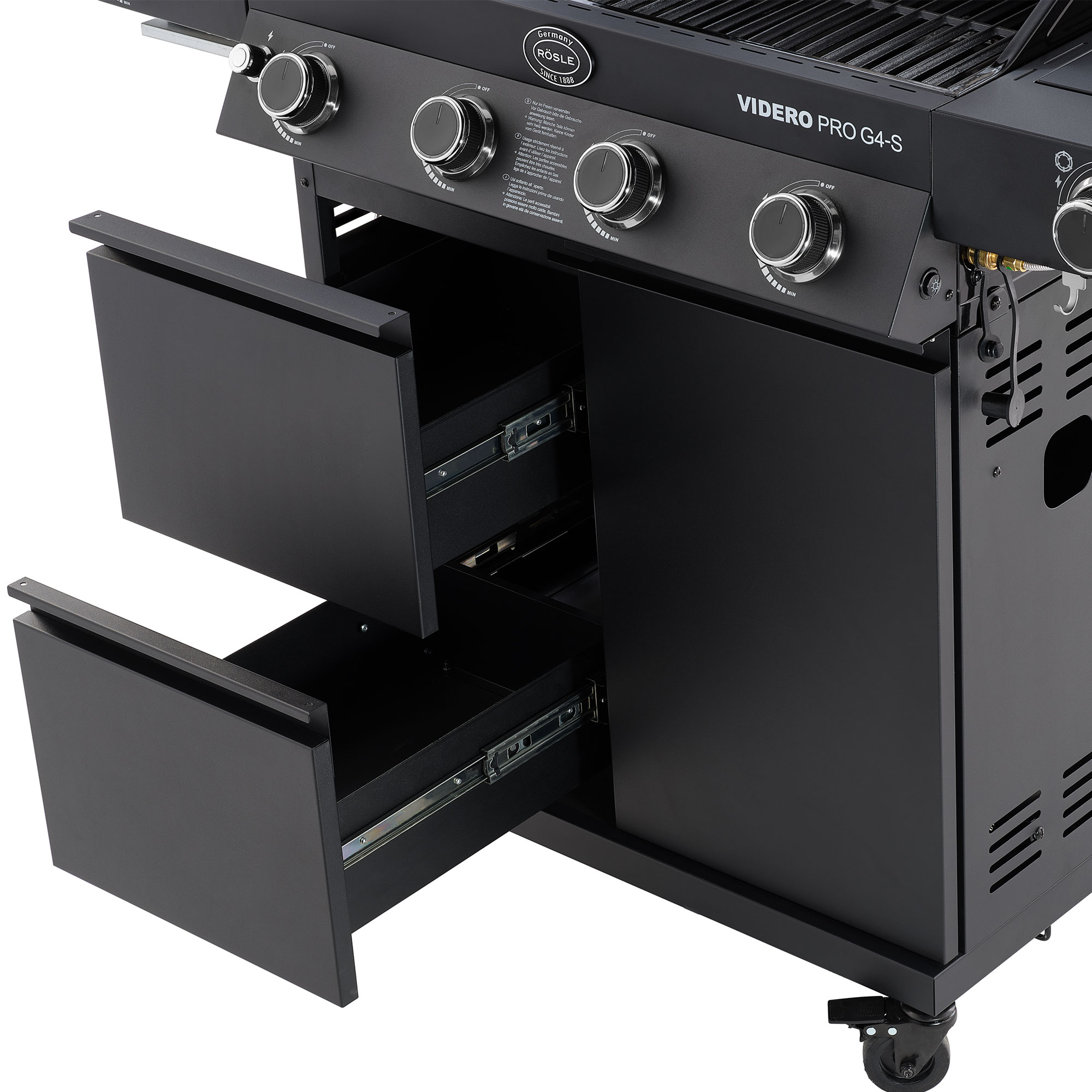 Gasgrill VIDERO PRO G4-S VARIO+ 50mbar