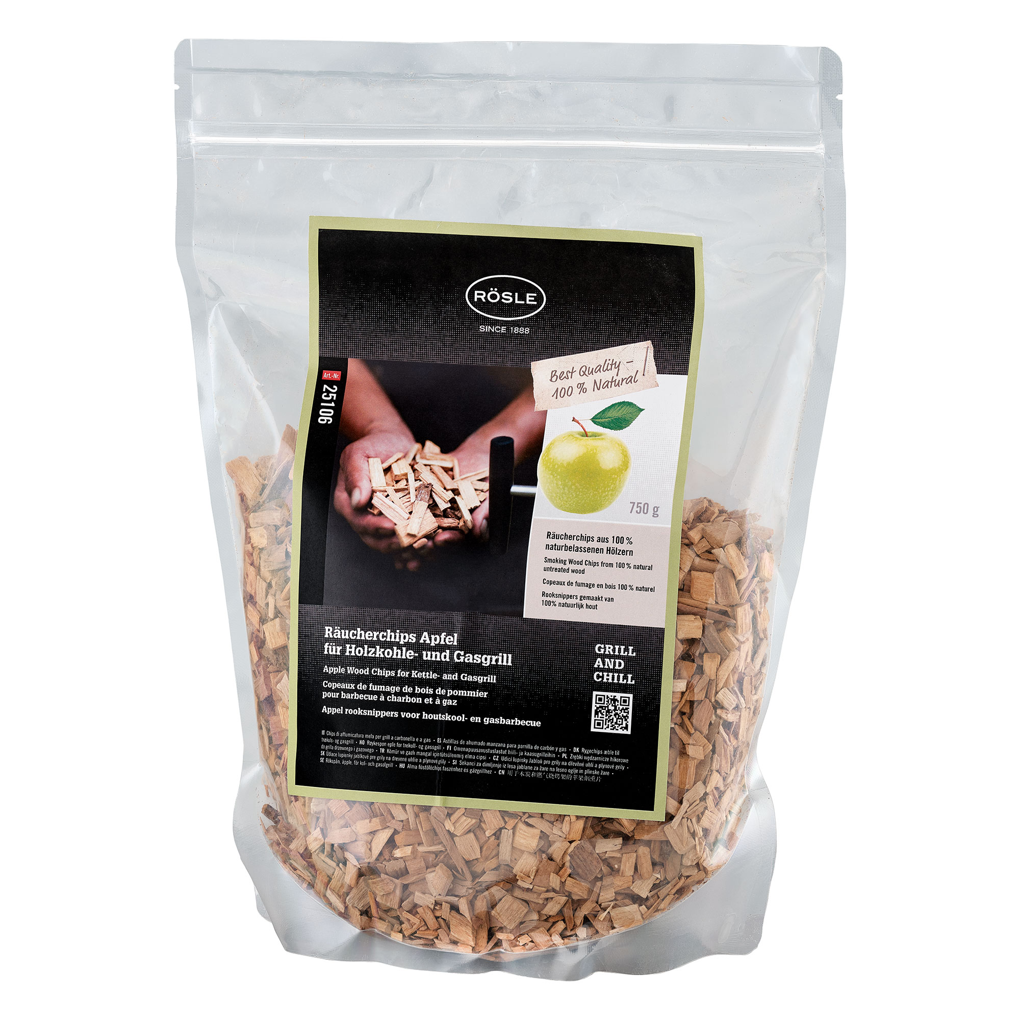 Räucherchips Apfel 750 g