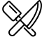 Icon Messer und Teigschaber