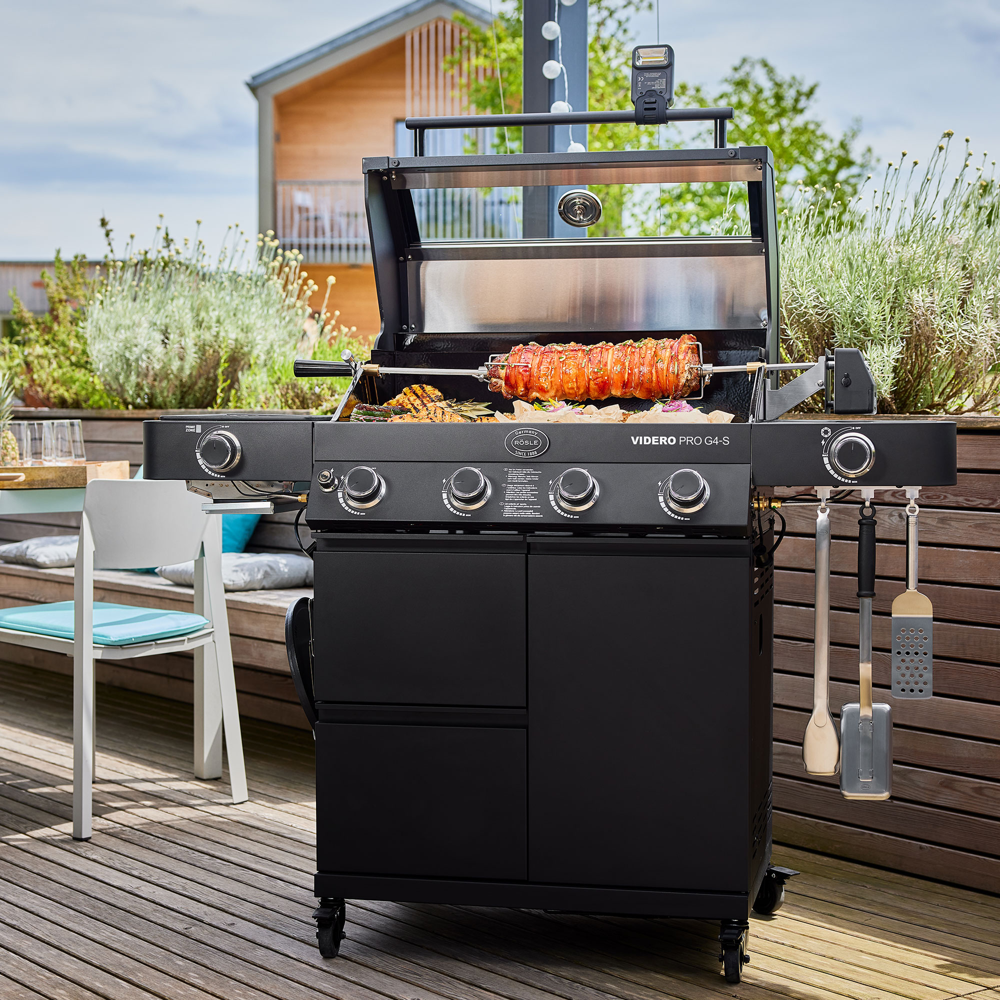 Gasgrill VIDERO PRO G4-S VARIO+ 50mbar